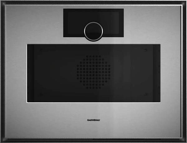 Gaggenau GS451120 — Комбинированный паровой духовой шкаф 60 x 45 см Петли двери слева, нержавеющая сталь за дымчатым стеклом